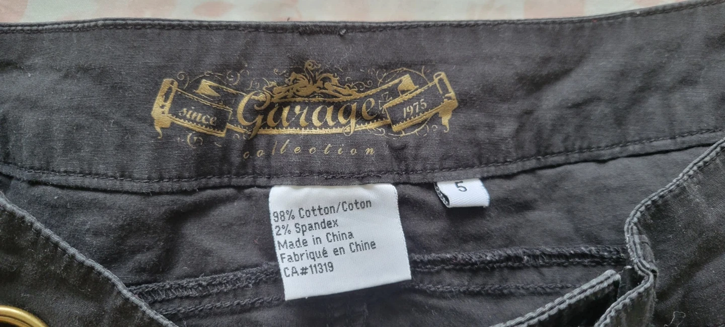 Garage Black Cargo Women's Low Rise Suze 5 Pants - photo 2