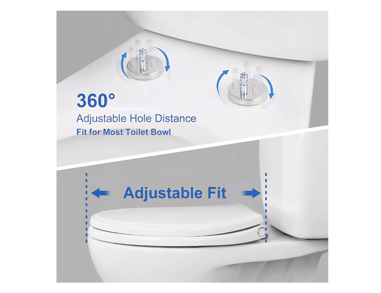 Elongated White Toilet Seat with One-Click Release - photo 5