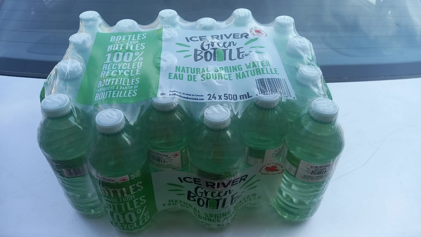 Ice River natural spring water (multiple cases)
