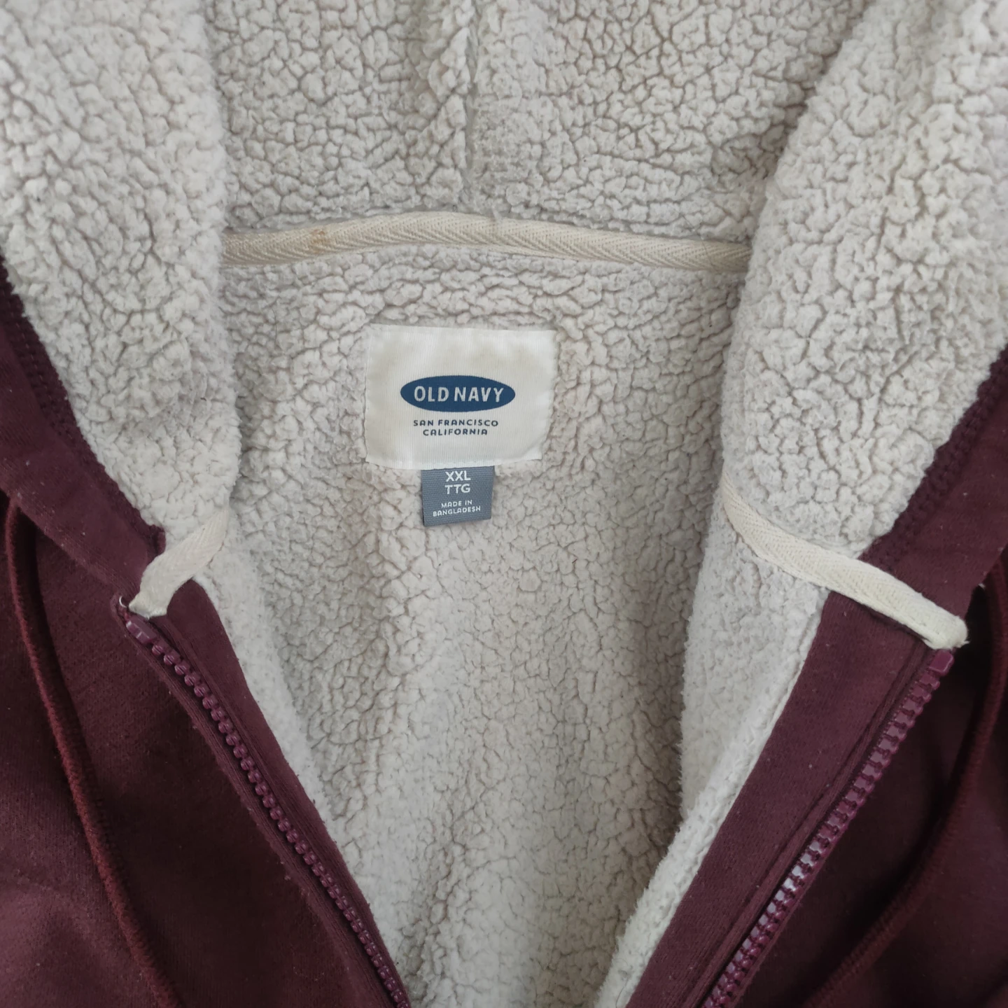 Old Navy Sherpa Lined Full-Zip Hoodie XXL