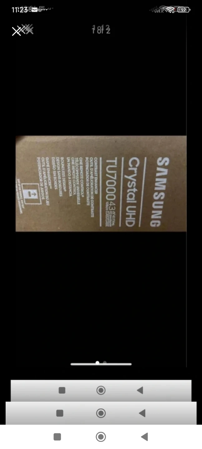 Samsung 43" Crystal UHD TU7000 TV