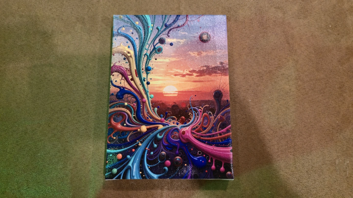 Colorful Abstract Canvas Painting