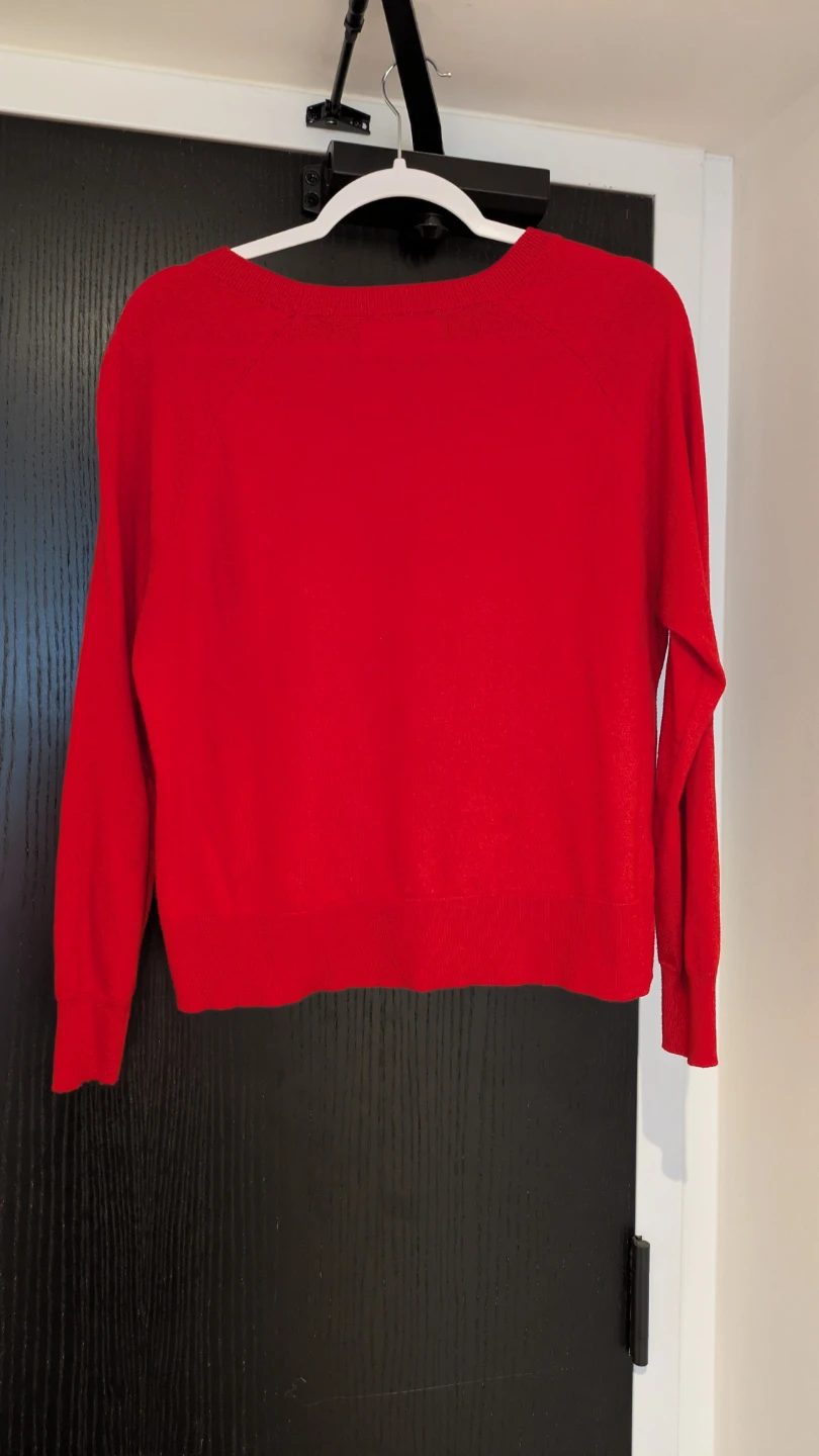 MNG Red Crew Neck Sweater Size M - photo 3