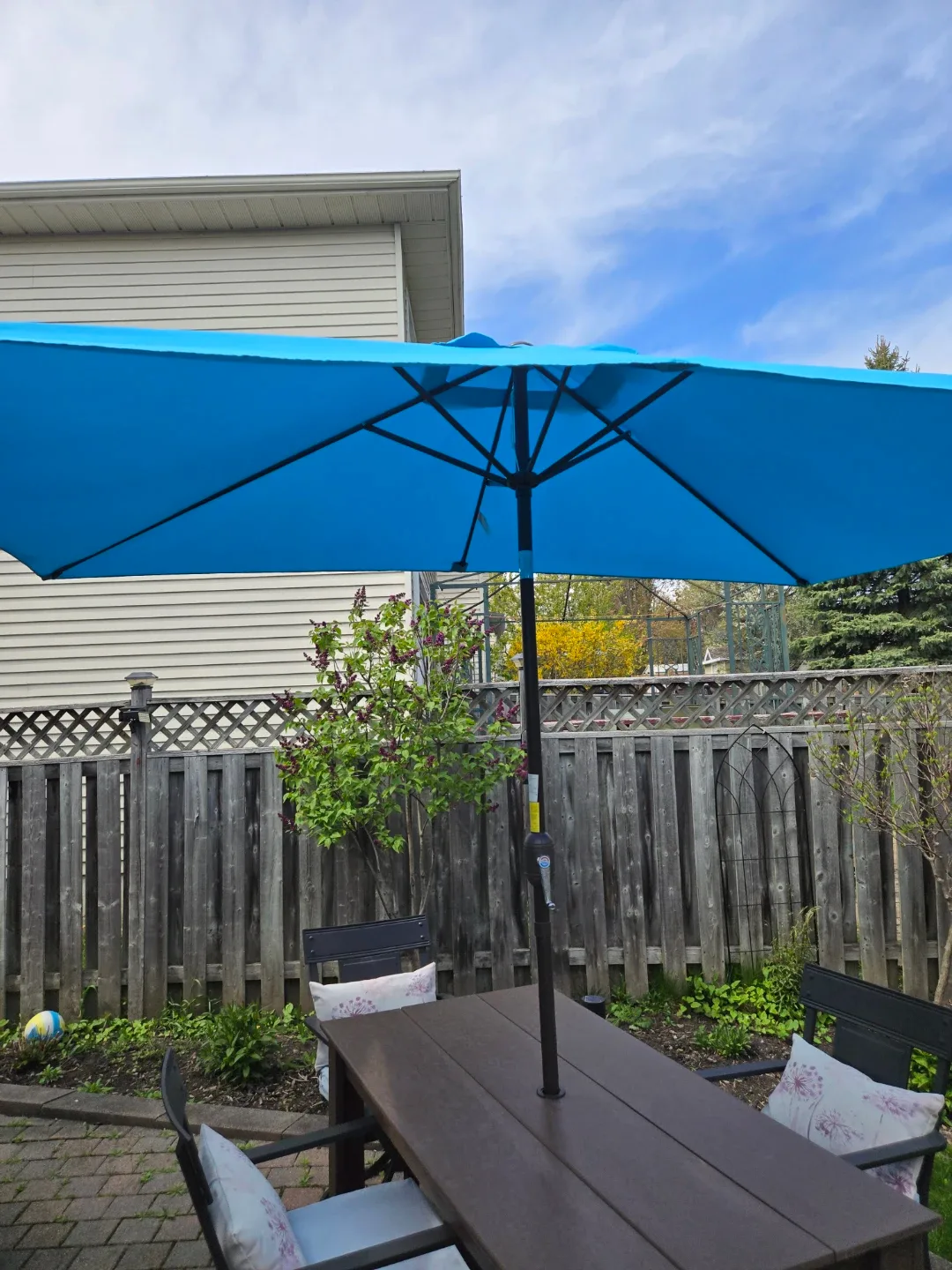 Blue Patio Umbrella