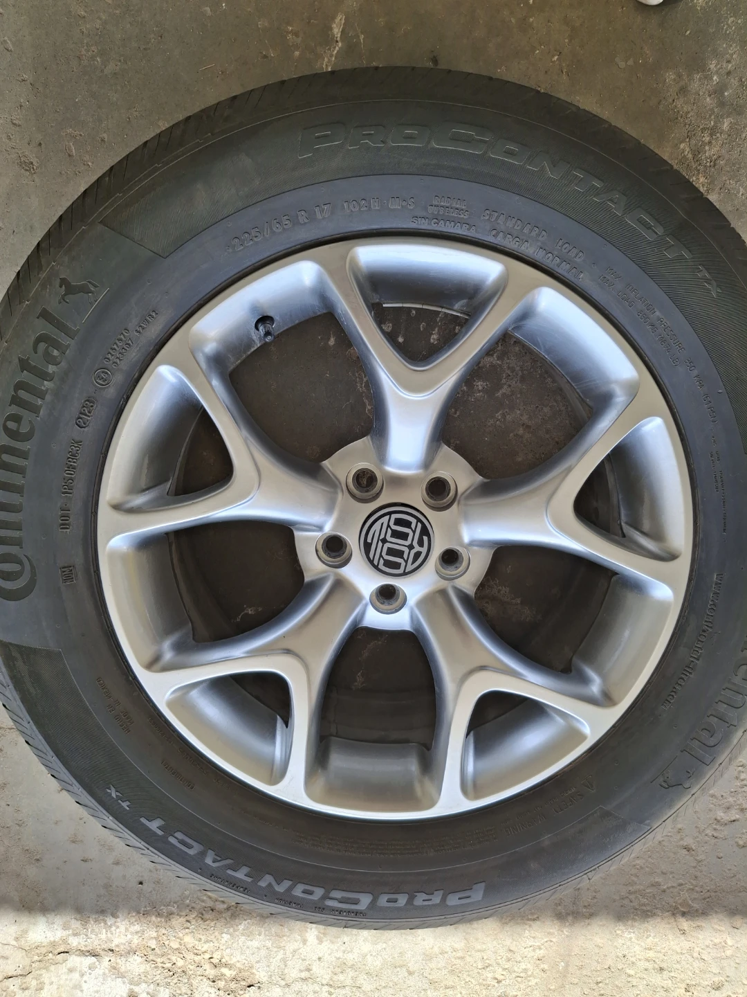 Set of 4 Continental ProContact TX Tires with Rims