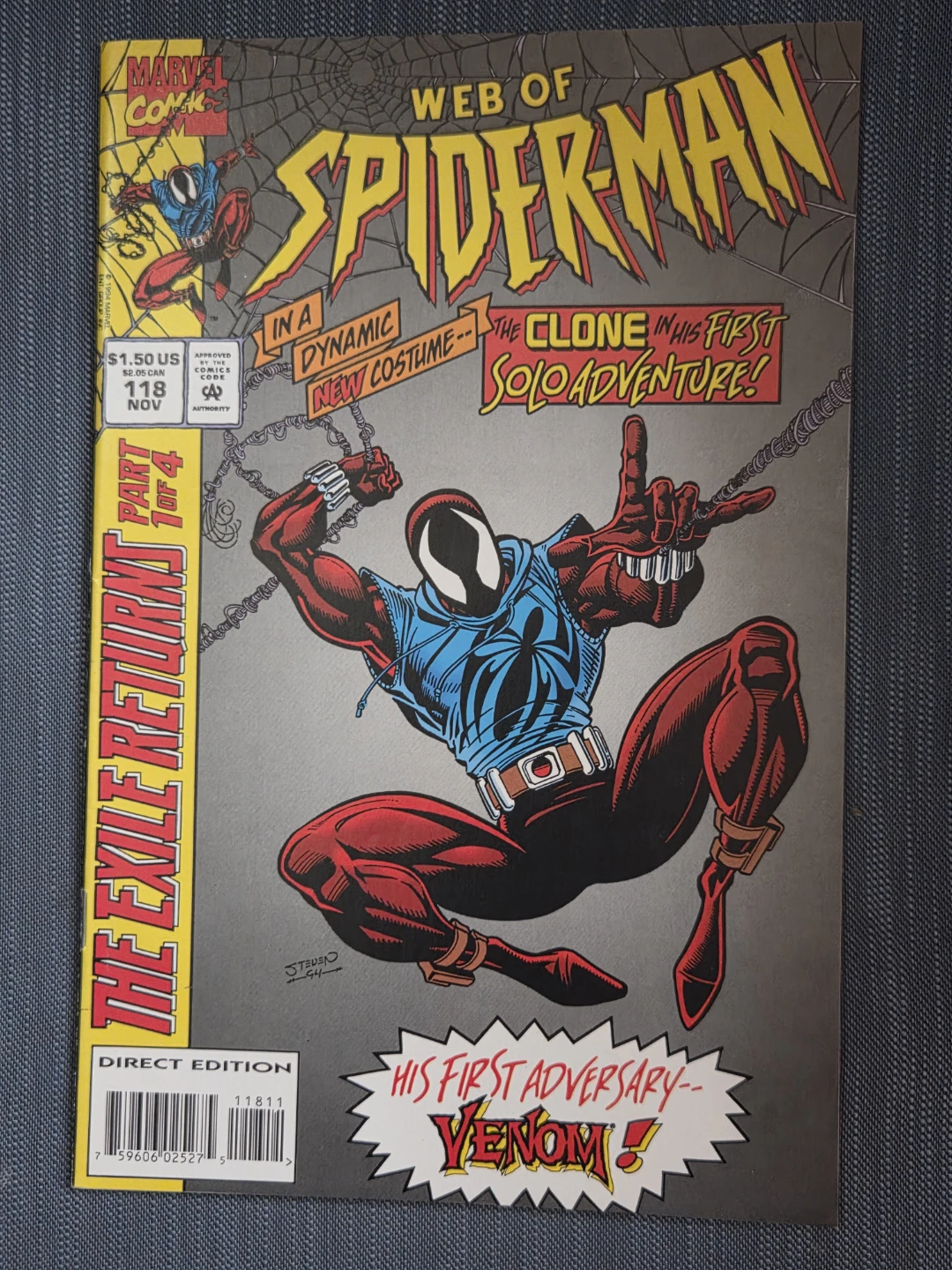 Web of Spider-Man Comic #118 The Exile Returns Part 1 of 4