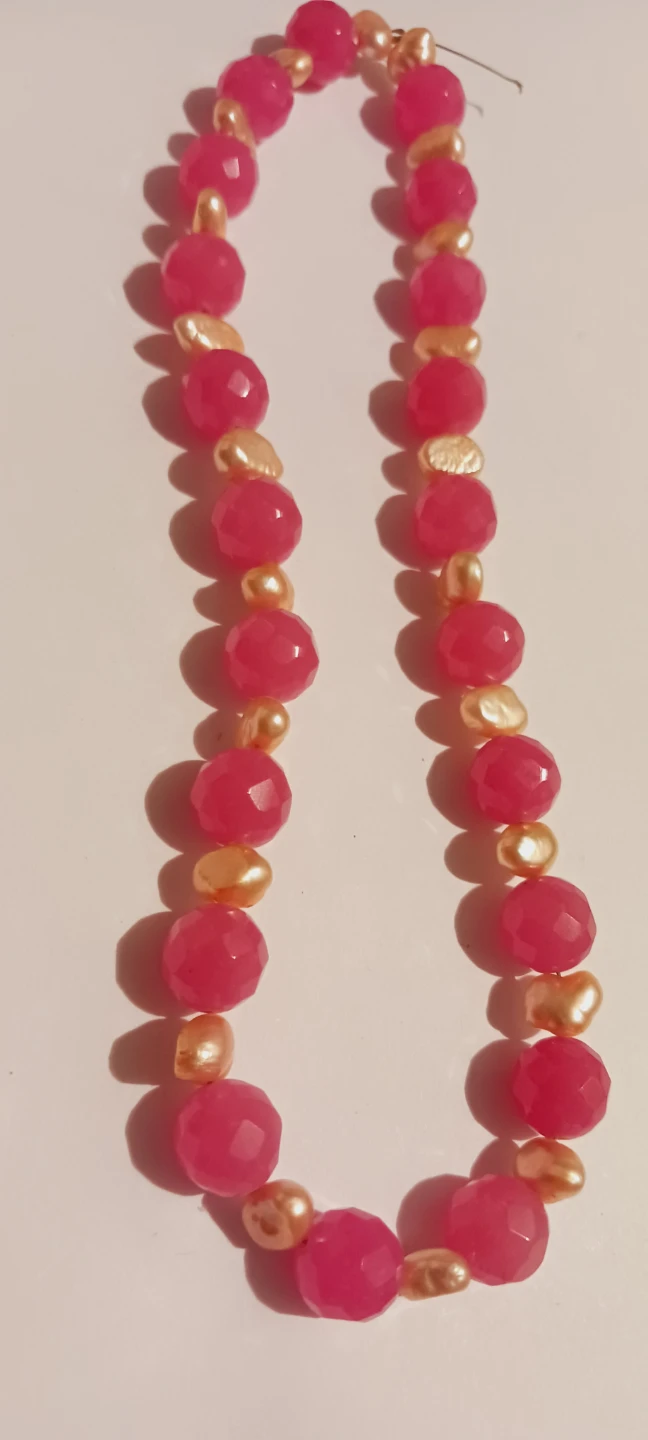FOR JEWELRY MAKING Freshwater pearls & Pink beads strand - photo 4