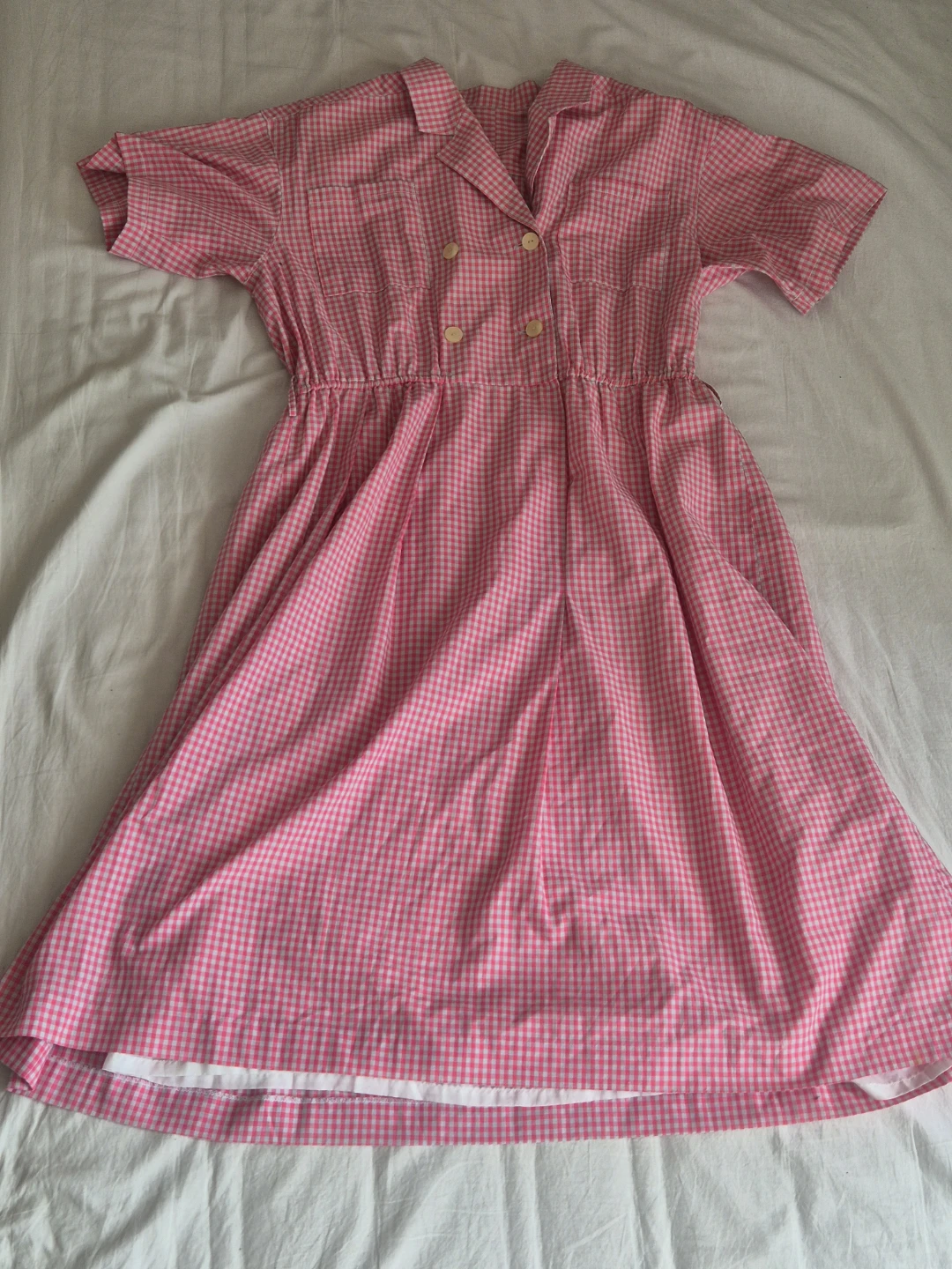 Pink Gingham Dress