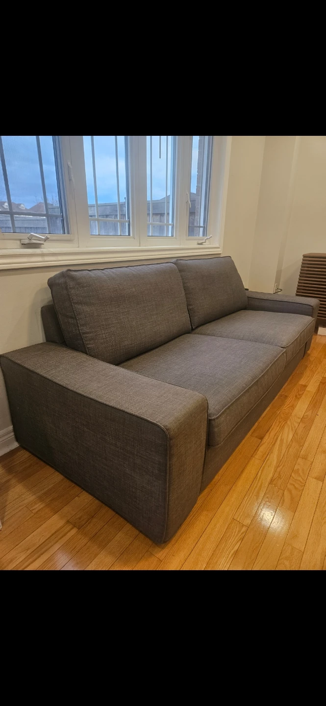 *FREE DELIVERY* LIKE NEW XL DARK GREY IKEA KIVIK LOVESEAT - photo 3
