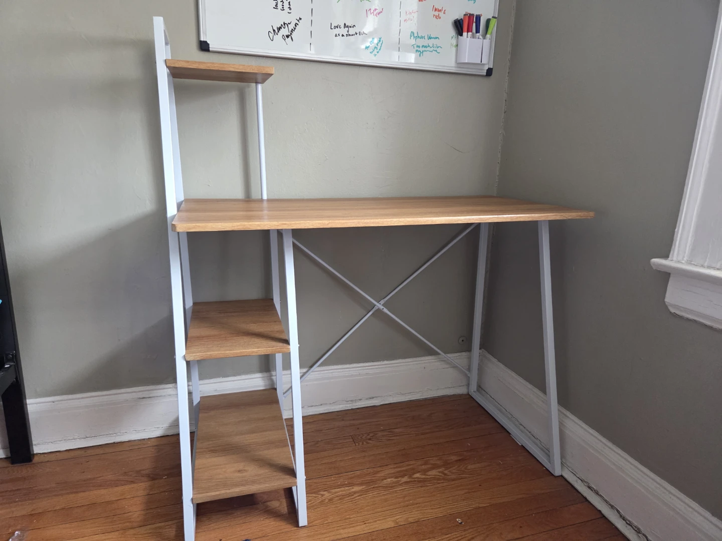 Desk with Shelves