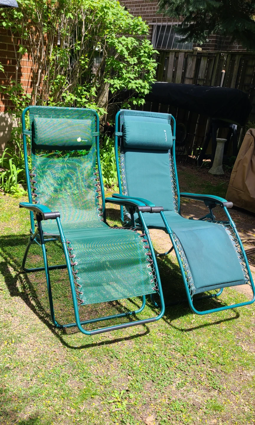 $100 for 2! LaFuma Zero Gravity Reclining Chairs - Top Quality! - photo 2