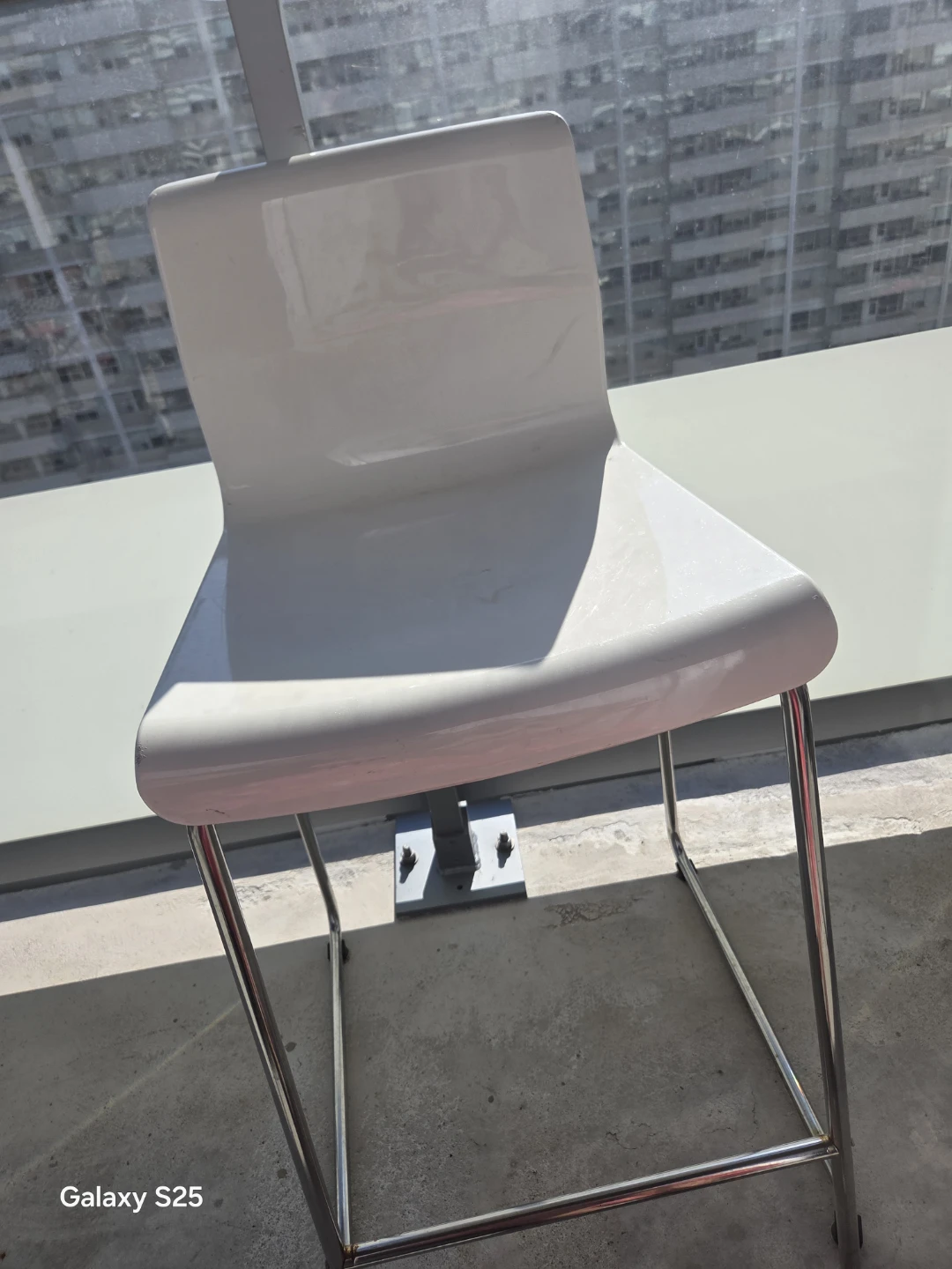 White Modern Bar Stool