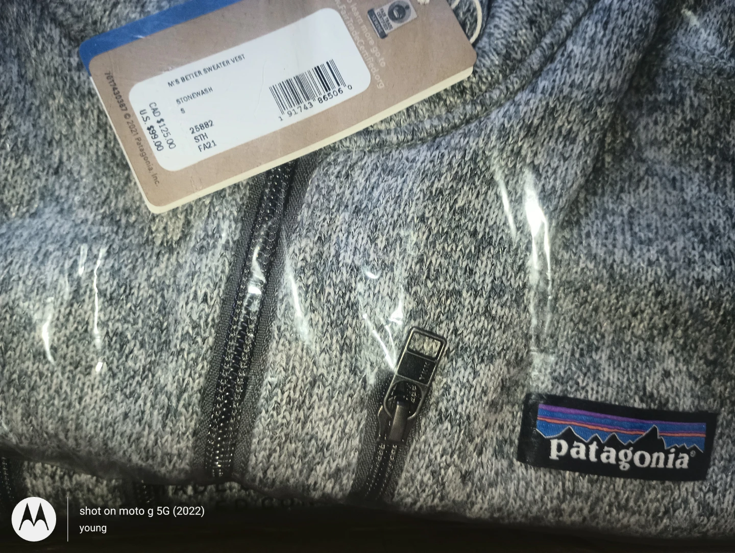 Patagonia Better Sweater Vest - Stone Wash - Size XS