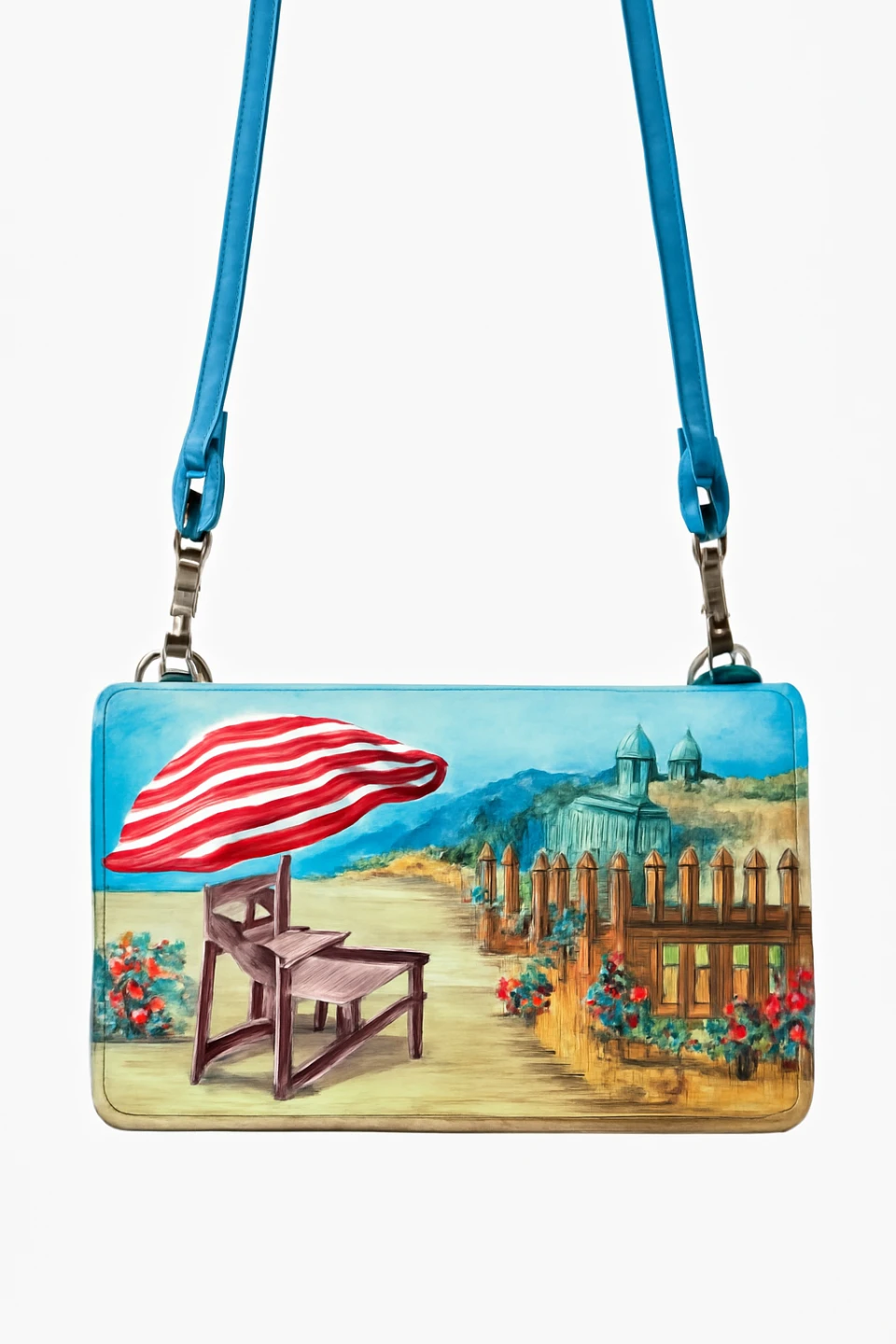 Anuschka Hand Painted Leather Clutch "Beach Day" - photo 2