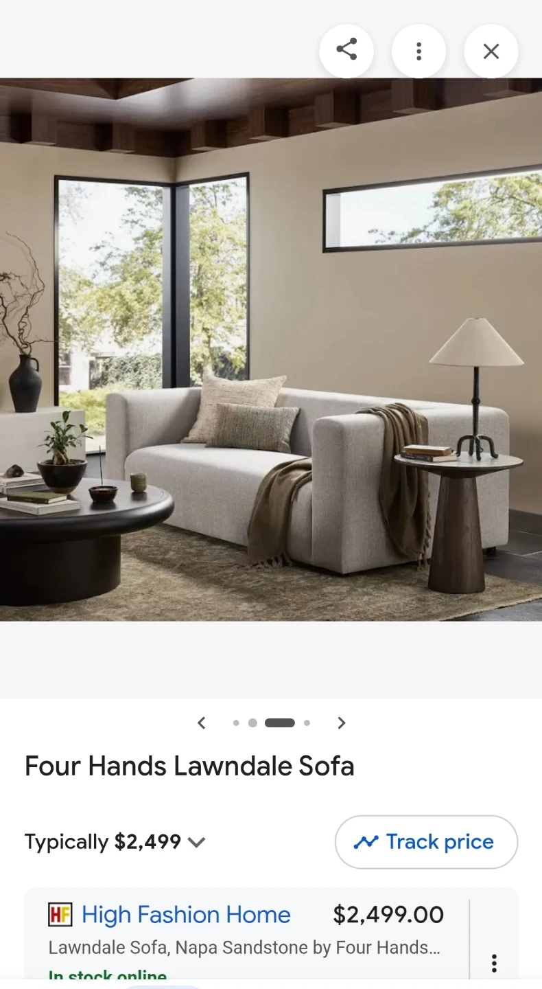 Four Hands Lawndale Sofa, Napa Sandstone - photo 2