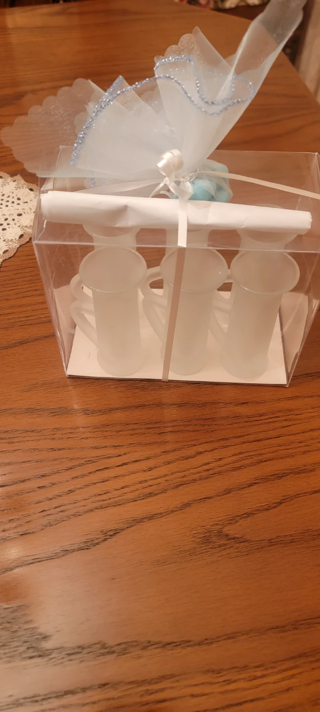 Set of 6 Frosted Shot Glasses - photo 2