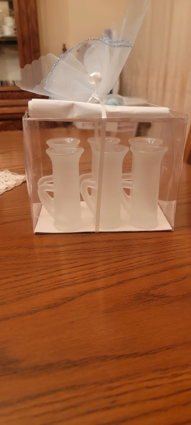 Set of 6 Frosted Shot Glasses