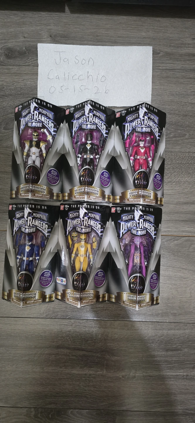 Mighty Morphin Power Rangers The Movie Action Figures (Set of 6)