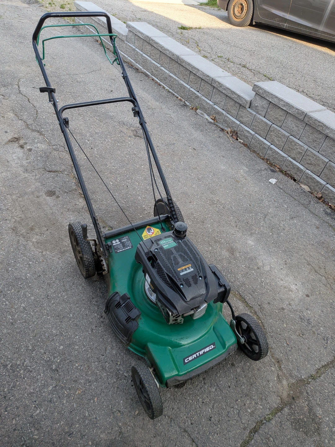 Certified 174cc OHV Gas Lawn Mower - photo 2