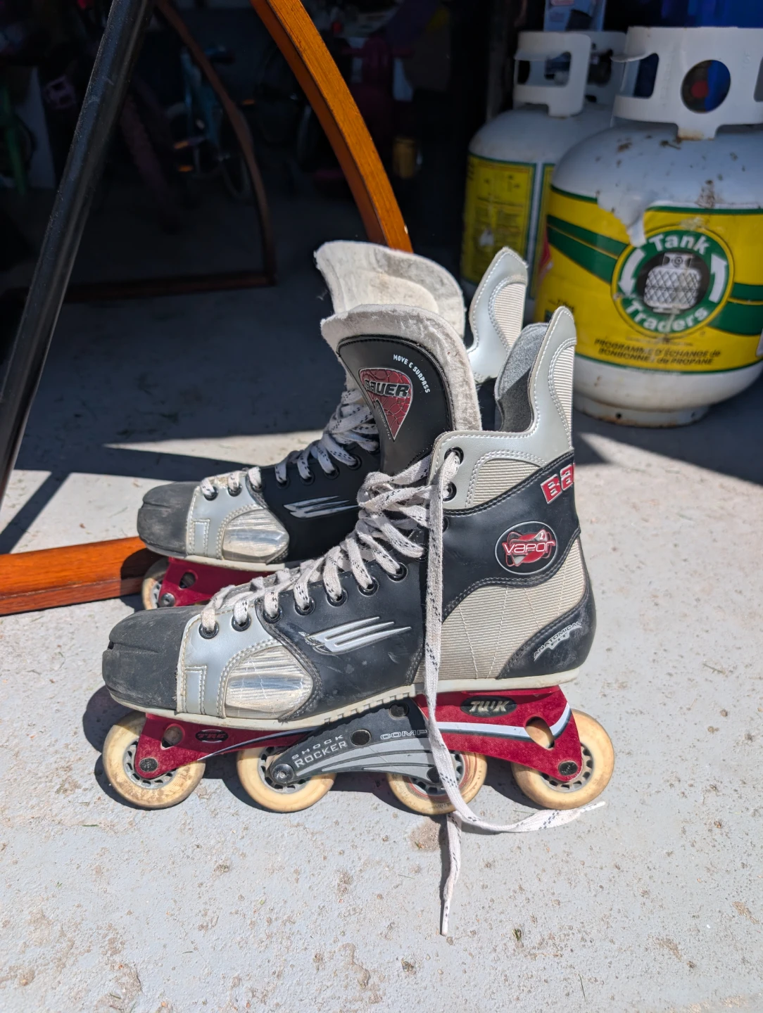 Bauer Vapor Rollerblades Hockey Skates Size 10 mens