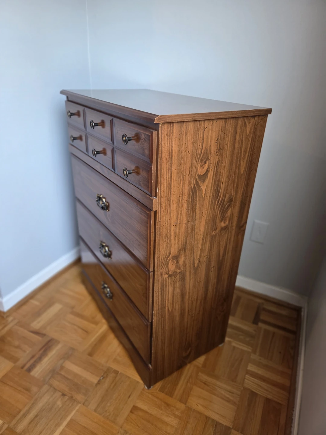 Tall Wooden Dresser - photo 2