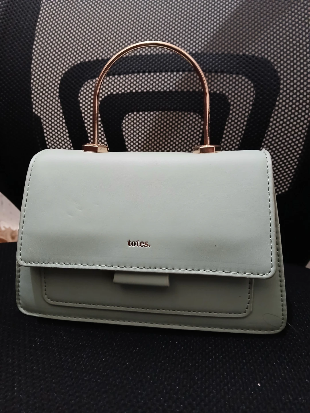 Totes Mint Green Faux Leather Handbag
