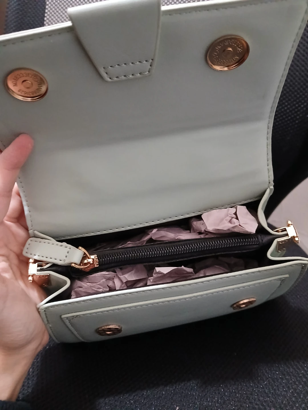 Totes Mint Green Faux Leather Handbag - photo 3