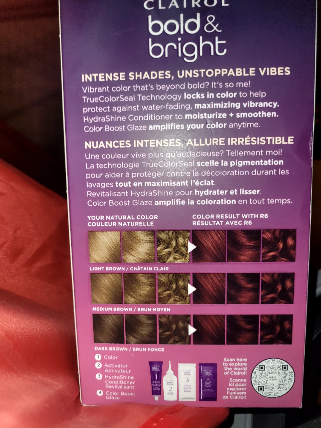 Clairol Bold & Bright Hair Colour R6 Intense Cherry🥕 freecylle - photo 2