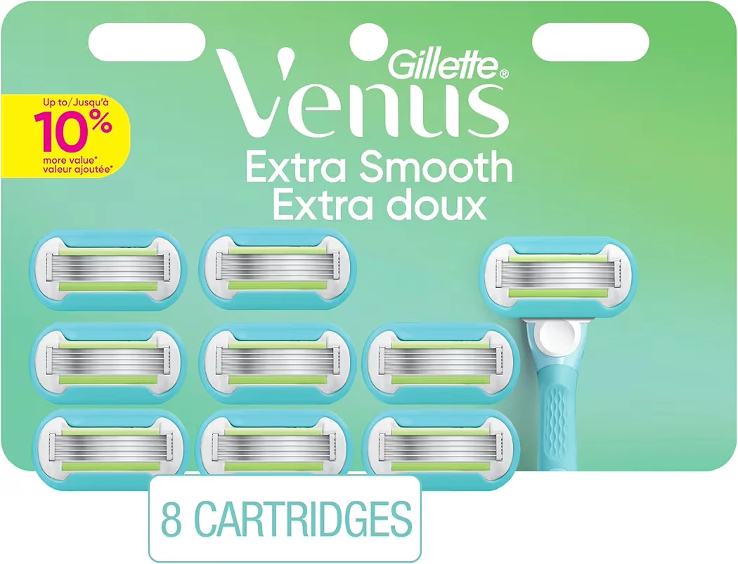 Gillette Venus Extra Smooth Sensitive Razor with 8 Cartridges