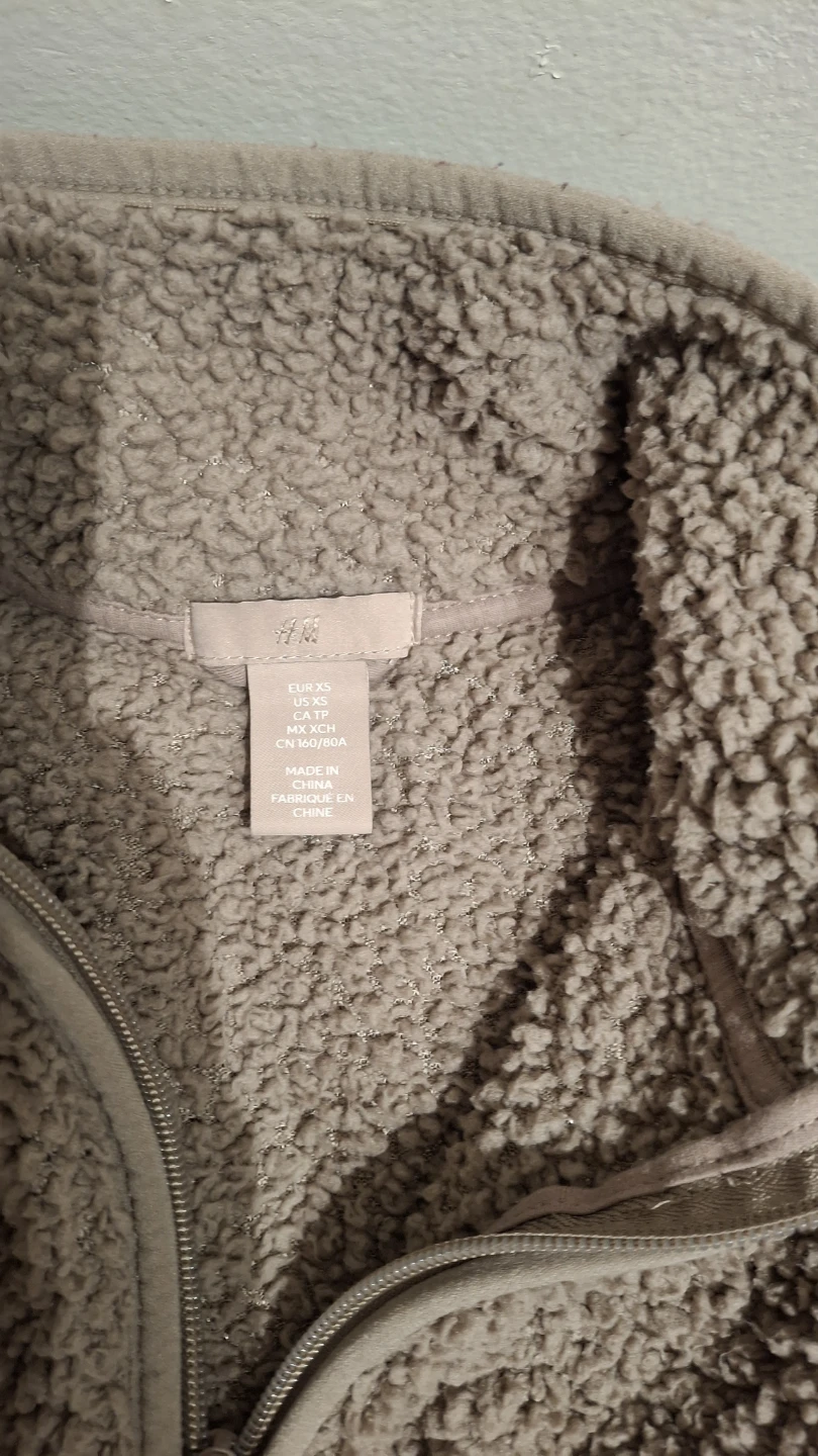 H&M Sherpa Fleece Half-Zip Pullover S/M - photo 3