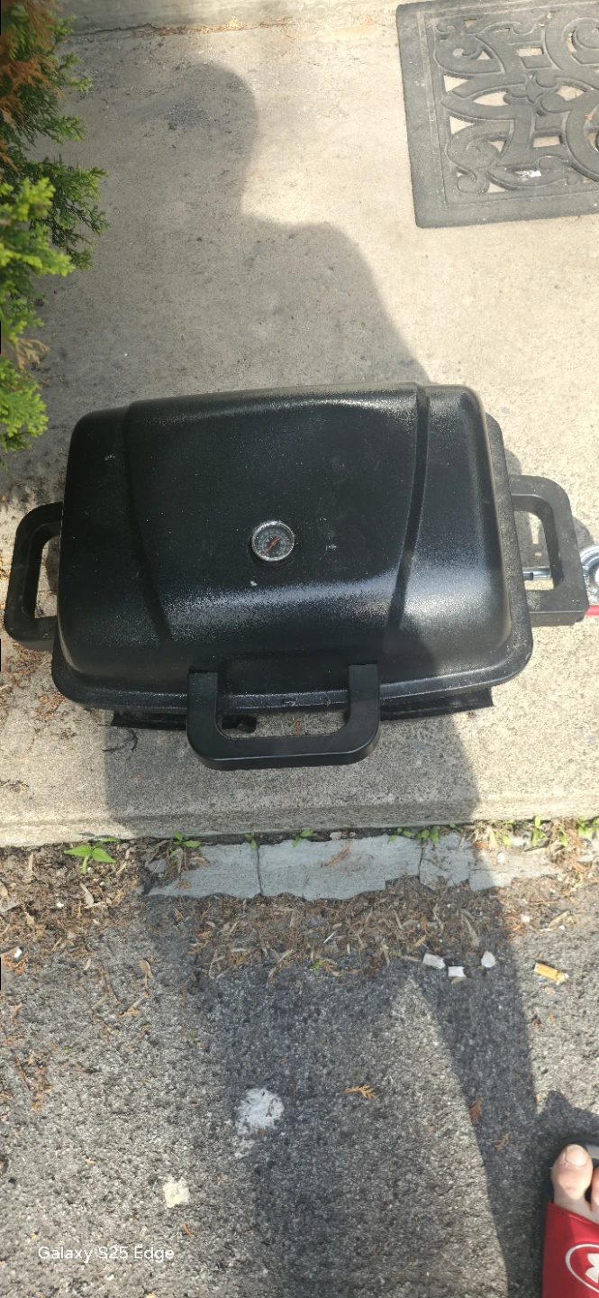 Black Portable Propane Grill
