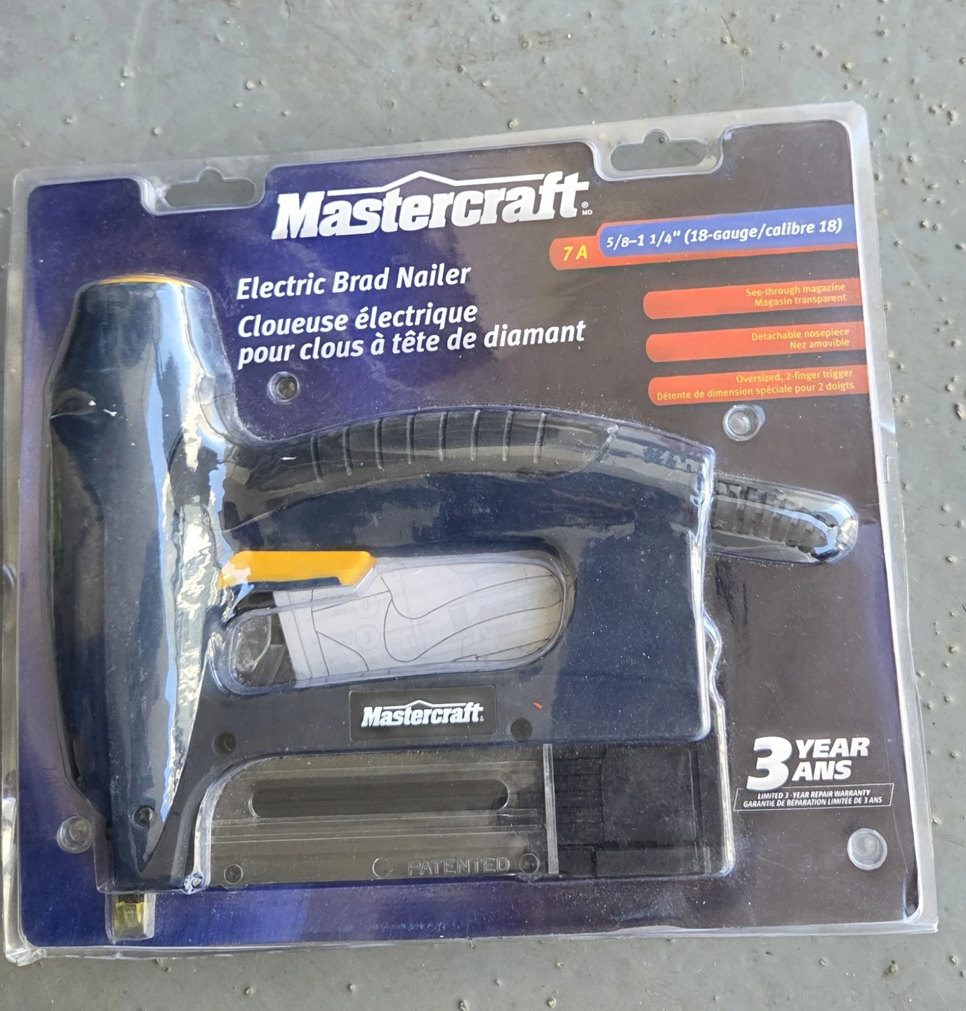 Mastercraft Electric Brad Nailer