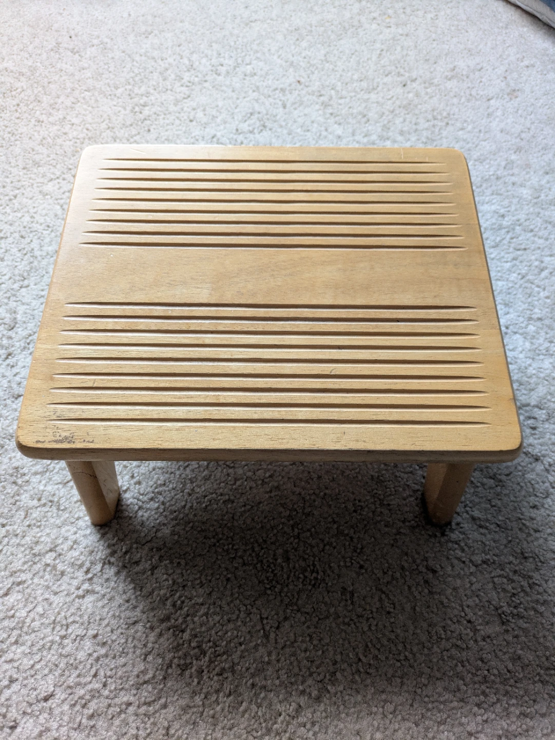 Wooden Footrest Stool