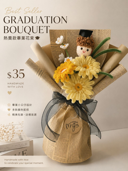 Handmade Graduation Bouquet