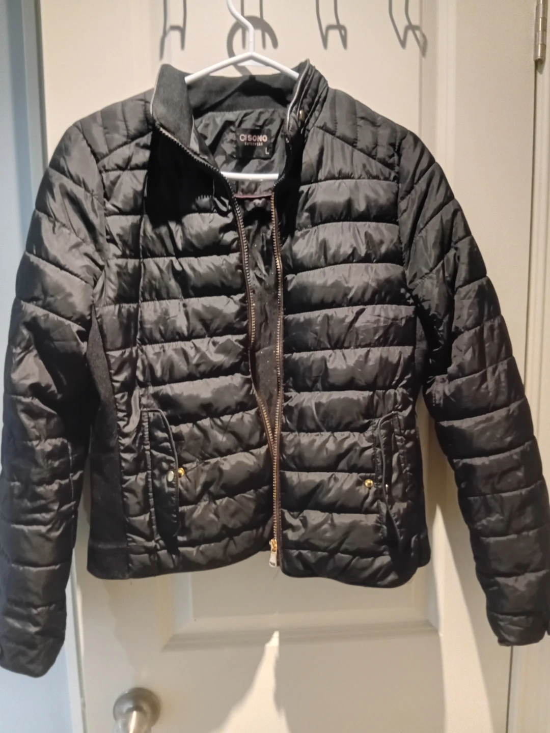 Cisono Black Puffer Jacket