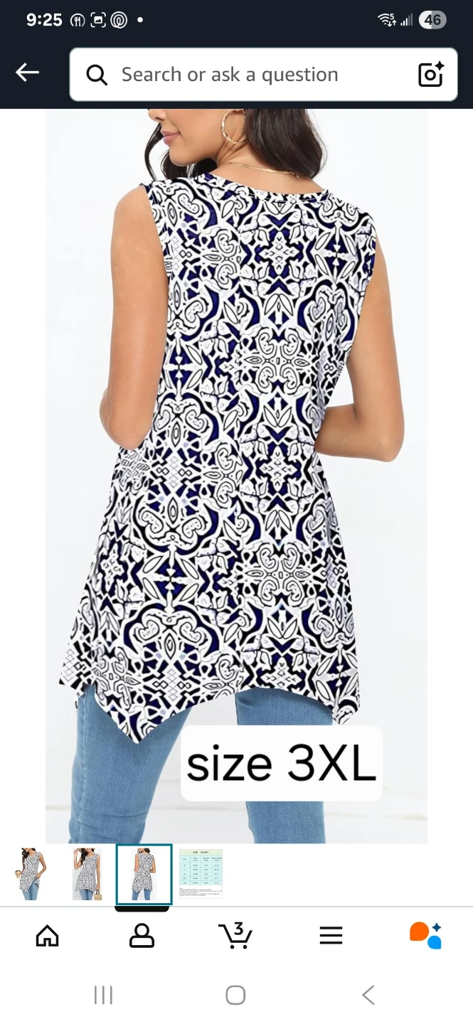 Women's Sleeveless Tunic Top 3XL - photo 2