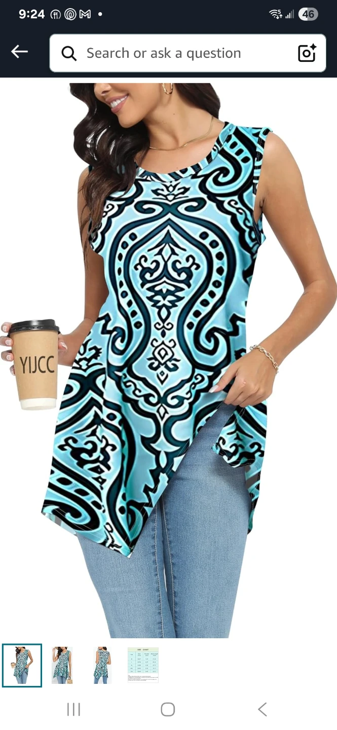 Women's Sleeveless Tunic Top 3XL - photo 3