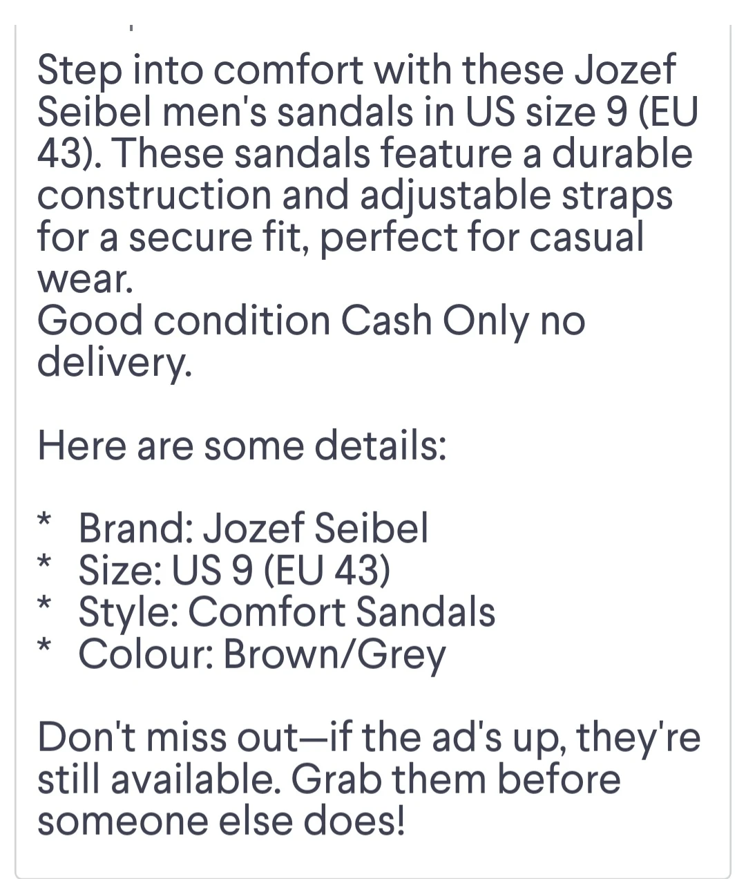 Men's Leather Jozef Seibel Sandals - photo 4