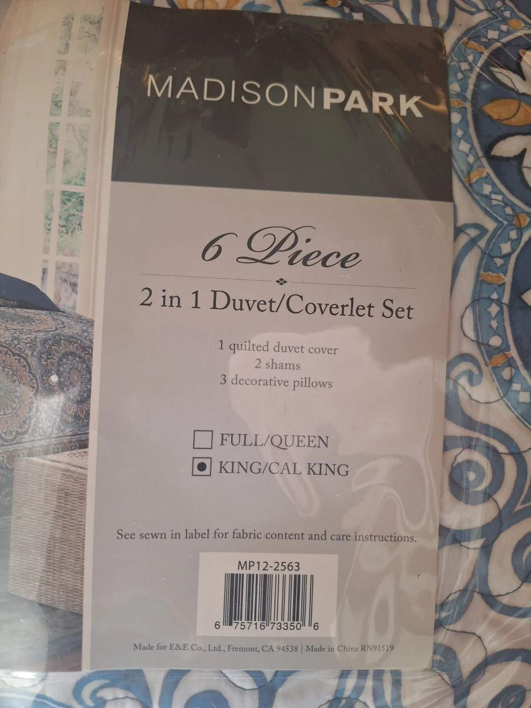 Madison Park 6 Piece Duvet/Coverlet Set - King/Cal King