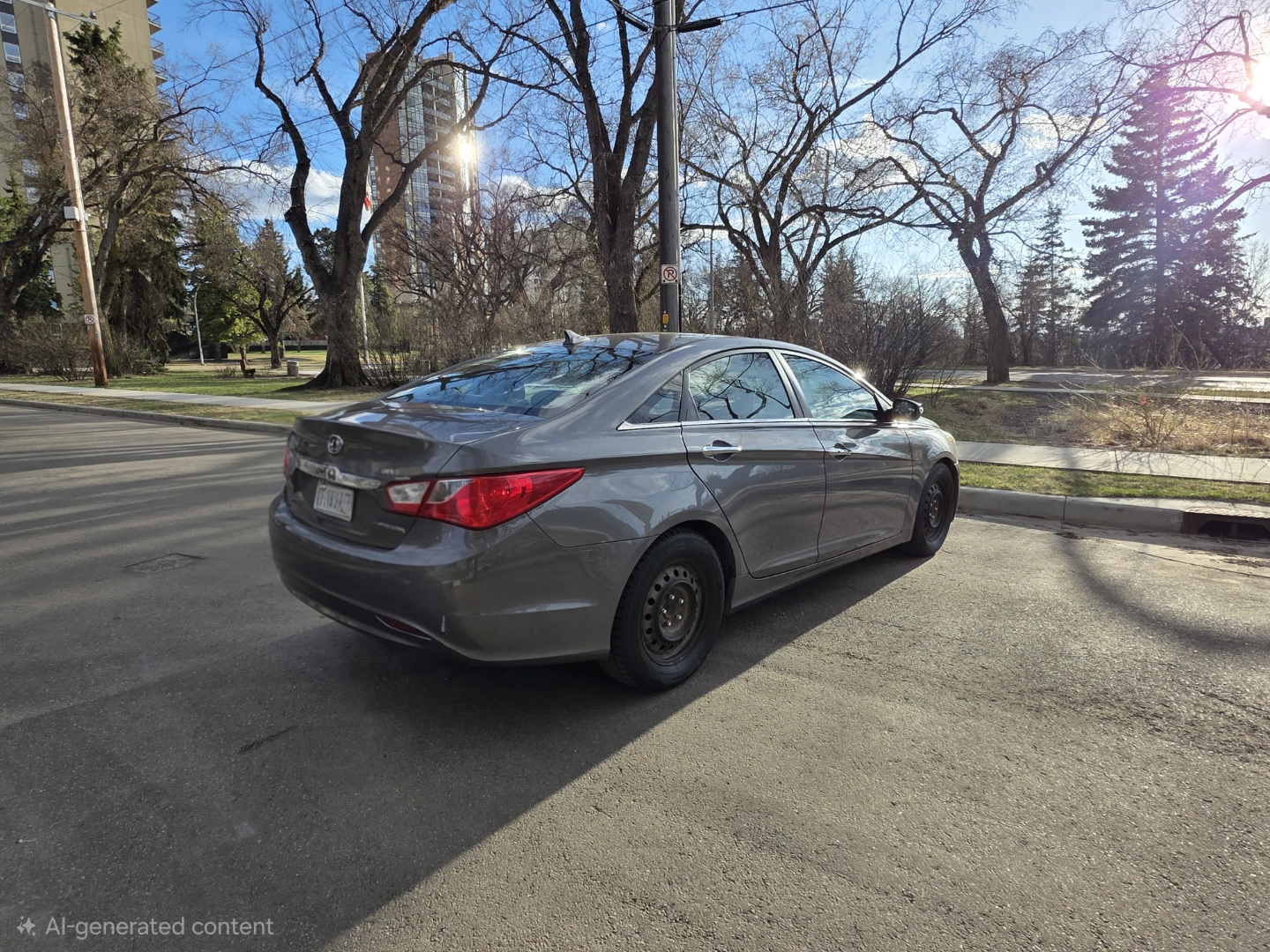 Grey Hyundai Sonata Sedan - photo 2