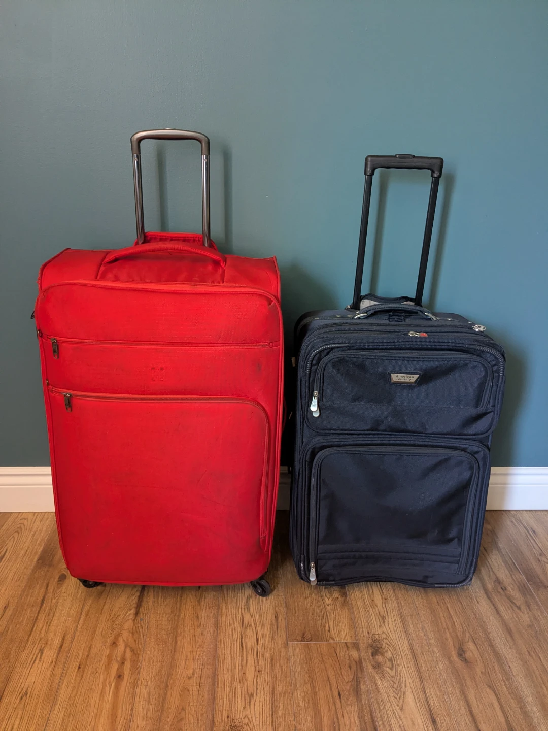 Two large suitcases
