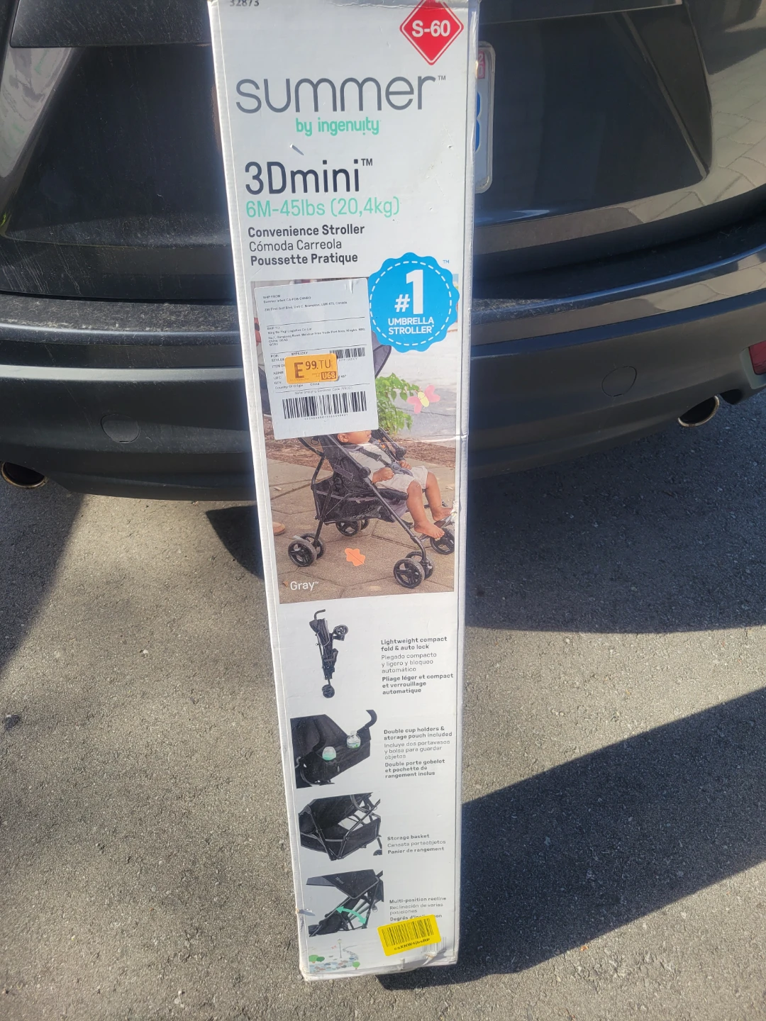 Summer 3Dmini Convenience Stroller - Gray