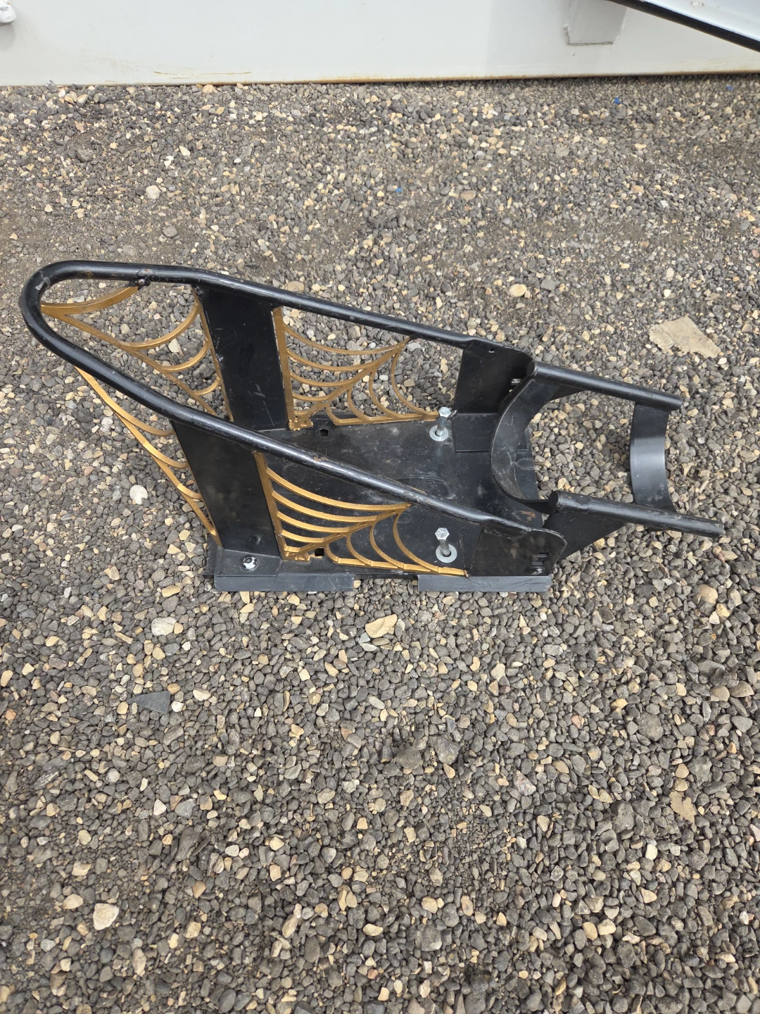 Black and Gold Metal Bike choke