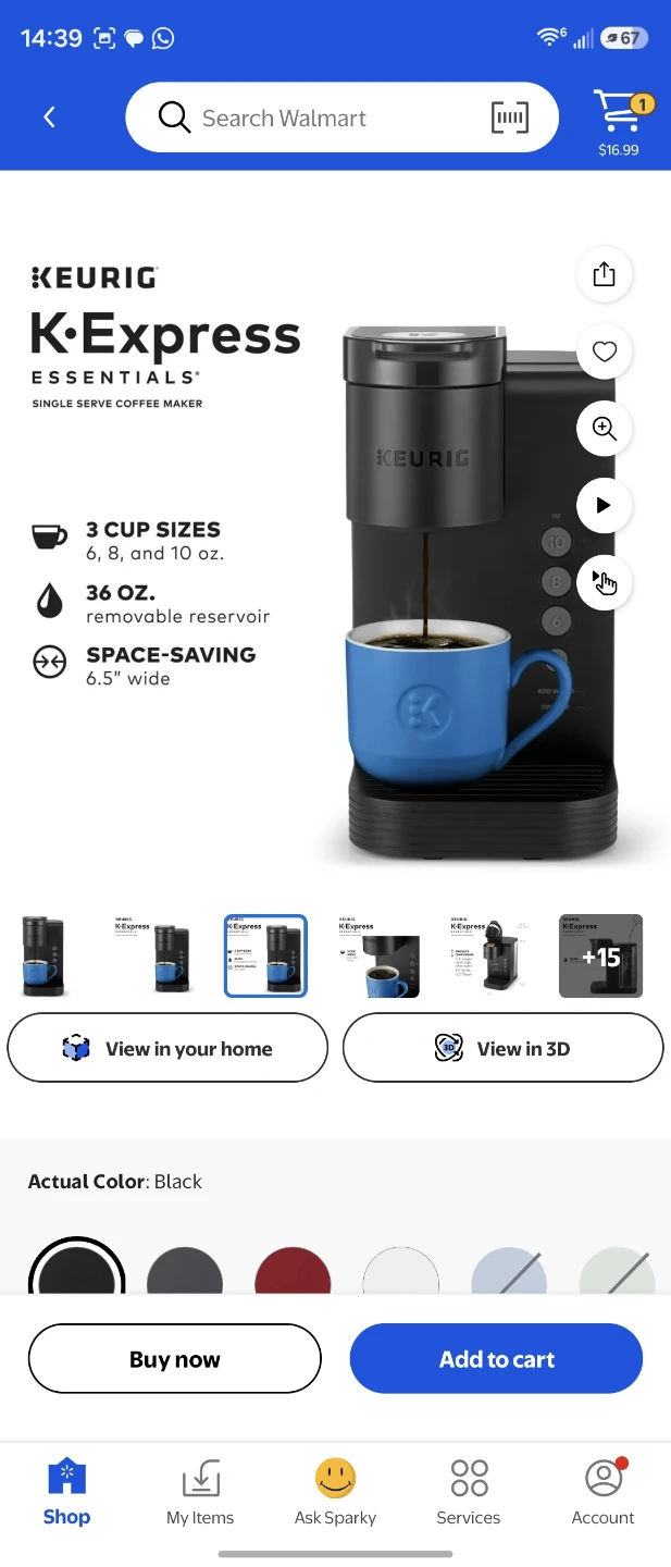 Keurig K-Express Essentials Single Serve Coffee Maker - Black