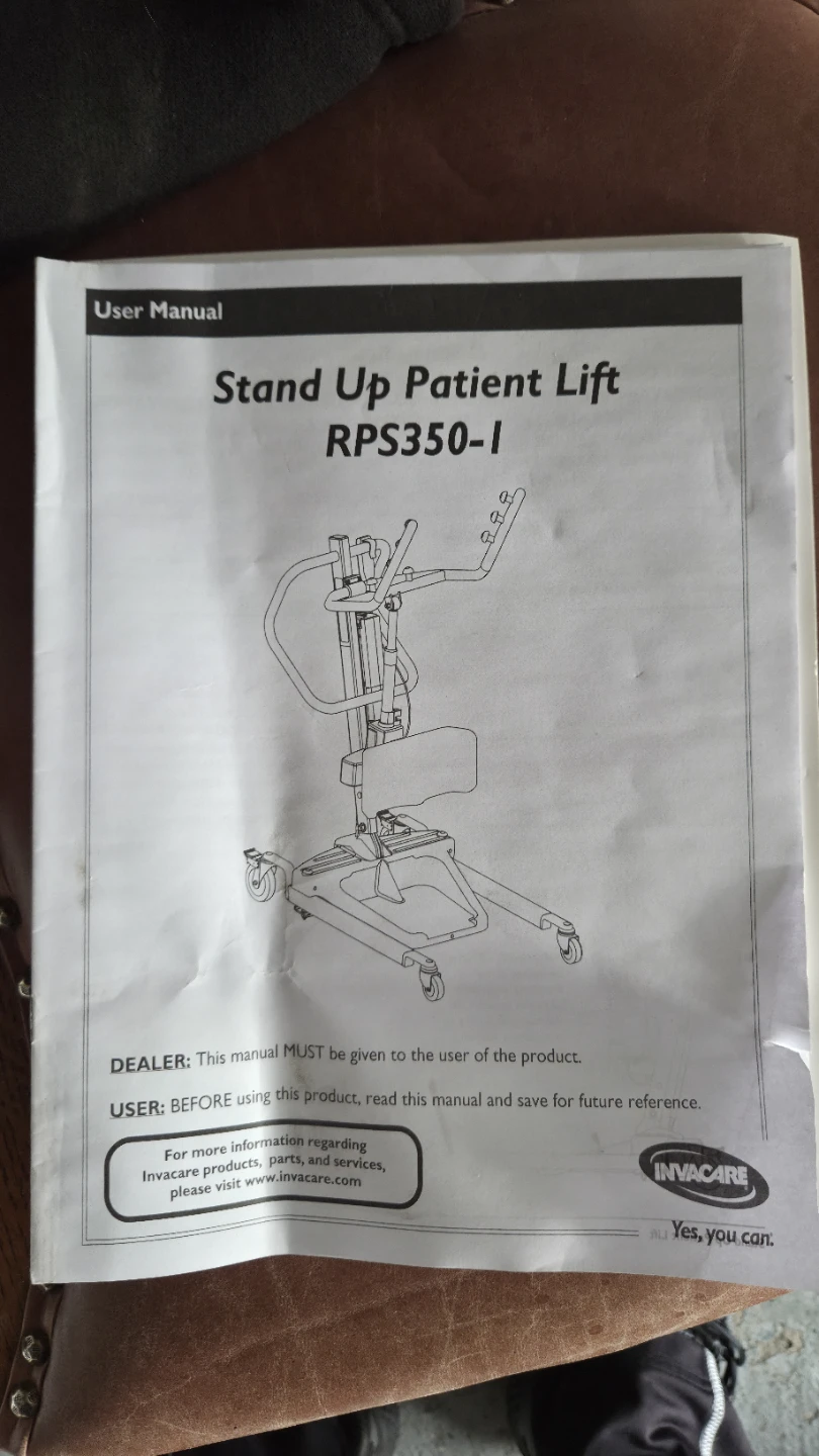 Invacare Reliant 350 Stand Up Patient Lift