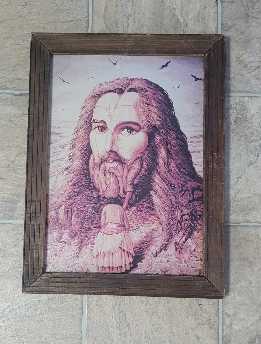 Framed Optical Illusion Art Print