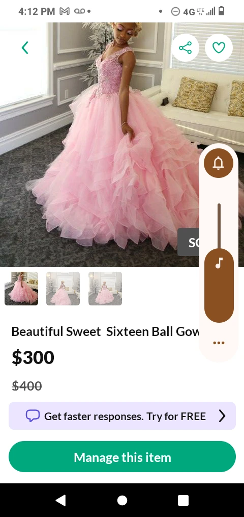 Beautiful Sweet Sixteen Ball Gown - photo 4