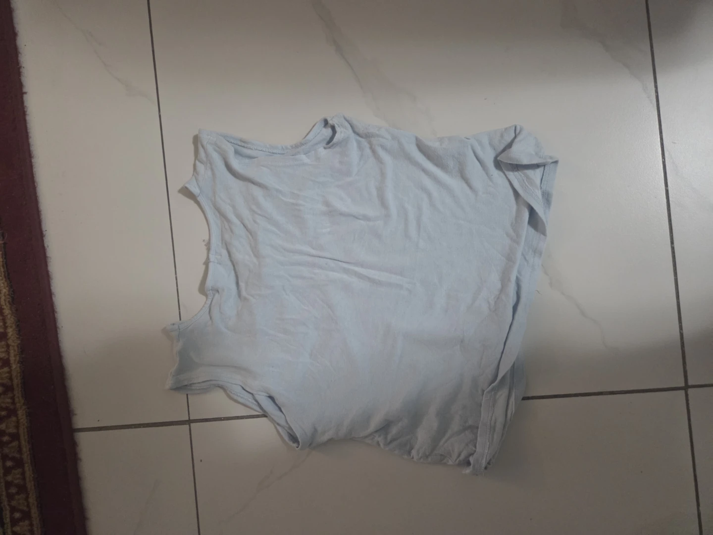 Light Blue Sleeveless T-Shirt
