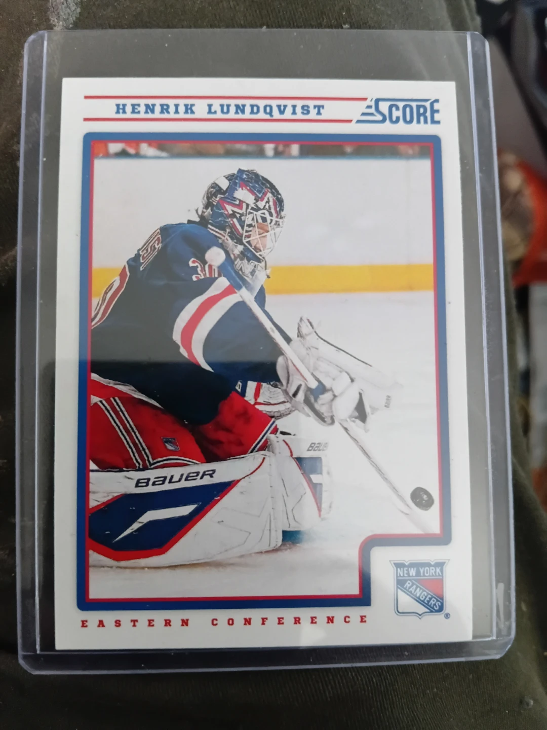 Henrik Lundqvist Score Hockey Card