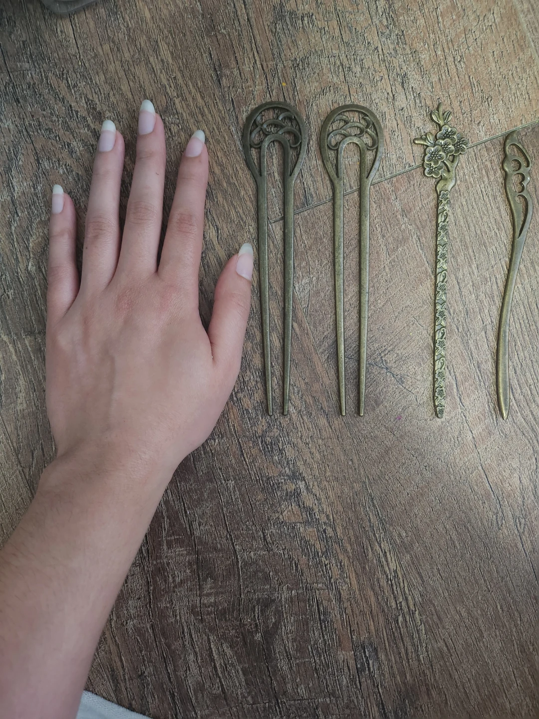 Bronze Tone Hair Stick Set - photo 2
